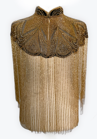 Golden Reverie Cape - Glamourous Grace