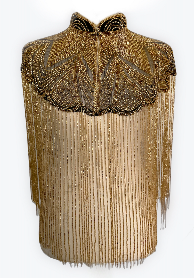 Golden Reverie Cape - Glamourous Grace