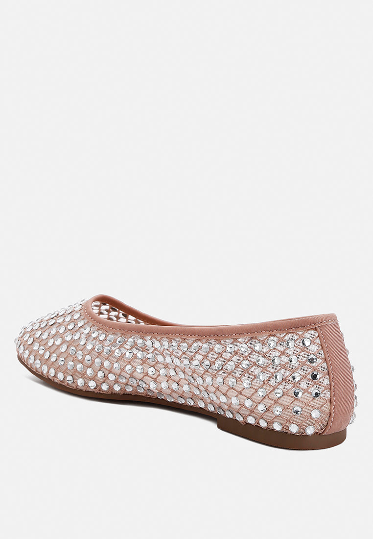 Orson Naked Rhinestone Ballerinas - Glamourous Grace