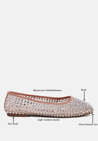 Orson Naked Rhinestone Ballerinas