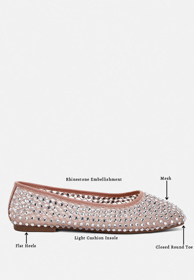 Orson Naked Rhinestone Ballerinas