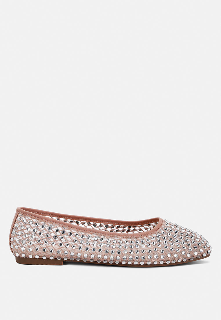 Orson Naked Rhinestone Ballerinas - Glamourous Grace