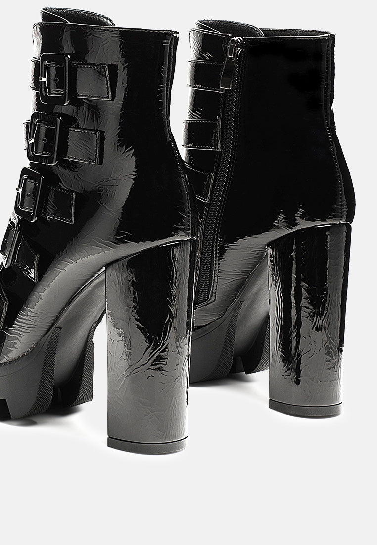 Ouzaki High Block Heeled Boots - Glamourous Grace
