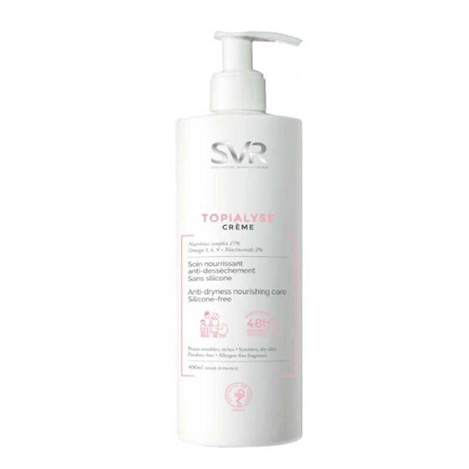 SVR Topialyse Moisturizing Cream - 400ml - Hydrating Cream for Dry Skin Relief, Non-Greasy Moisturizer - Glamourous Grace