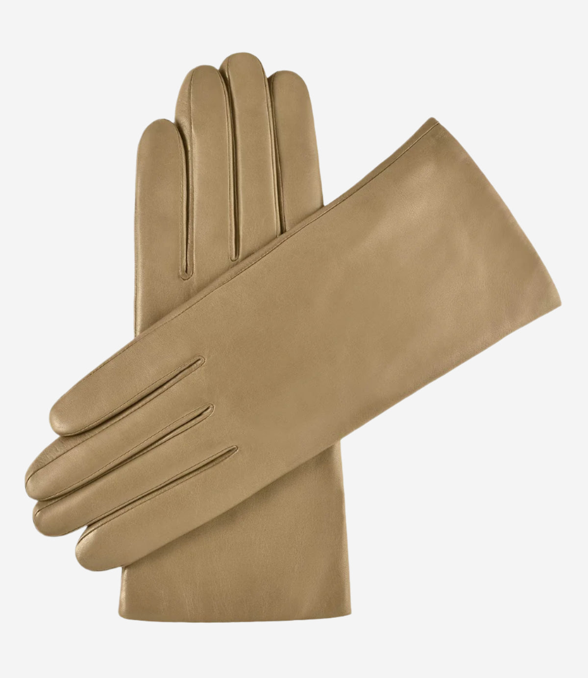 Isabella (beige) - Italian lambskin leather gloves with cashmere lining - Glamourous Grace