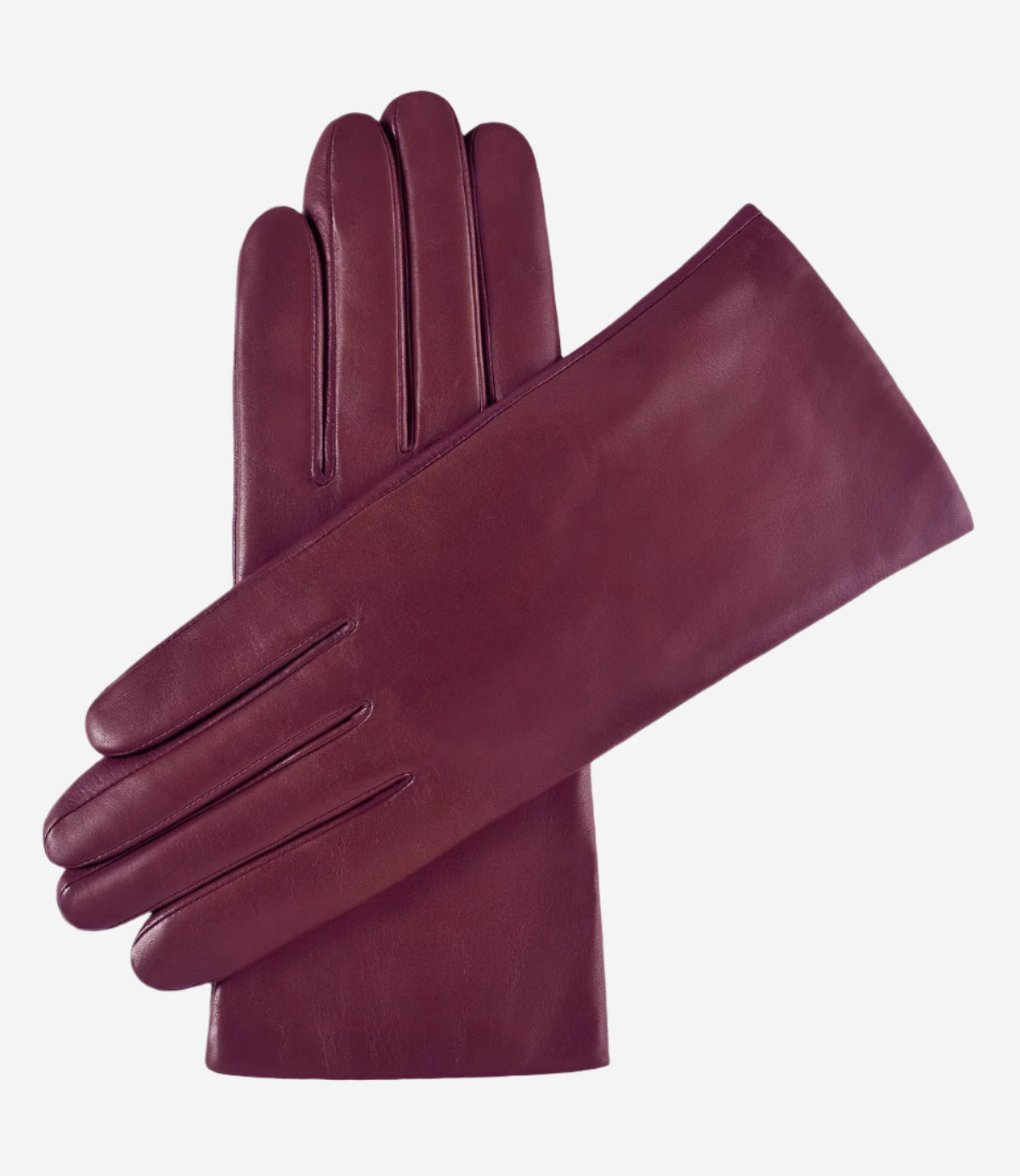 Isabella (cordovan) - Italian lambskin leather gloves with cashmere lining - Glamourous Grace