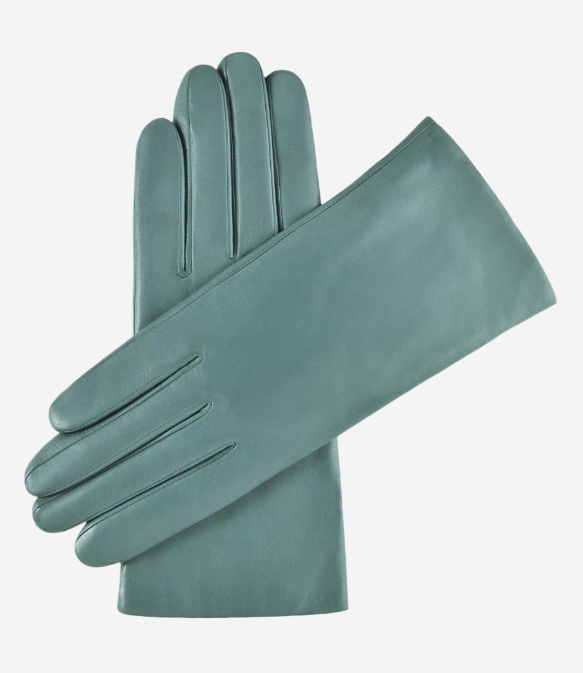 Isabella (sage) - Italian lambskin leather gloves with cashmere lining - Glamourous Grace