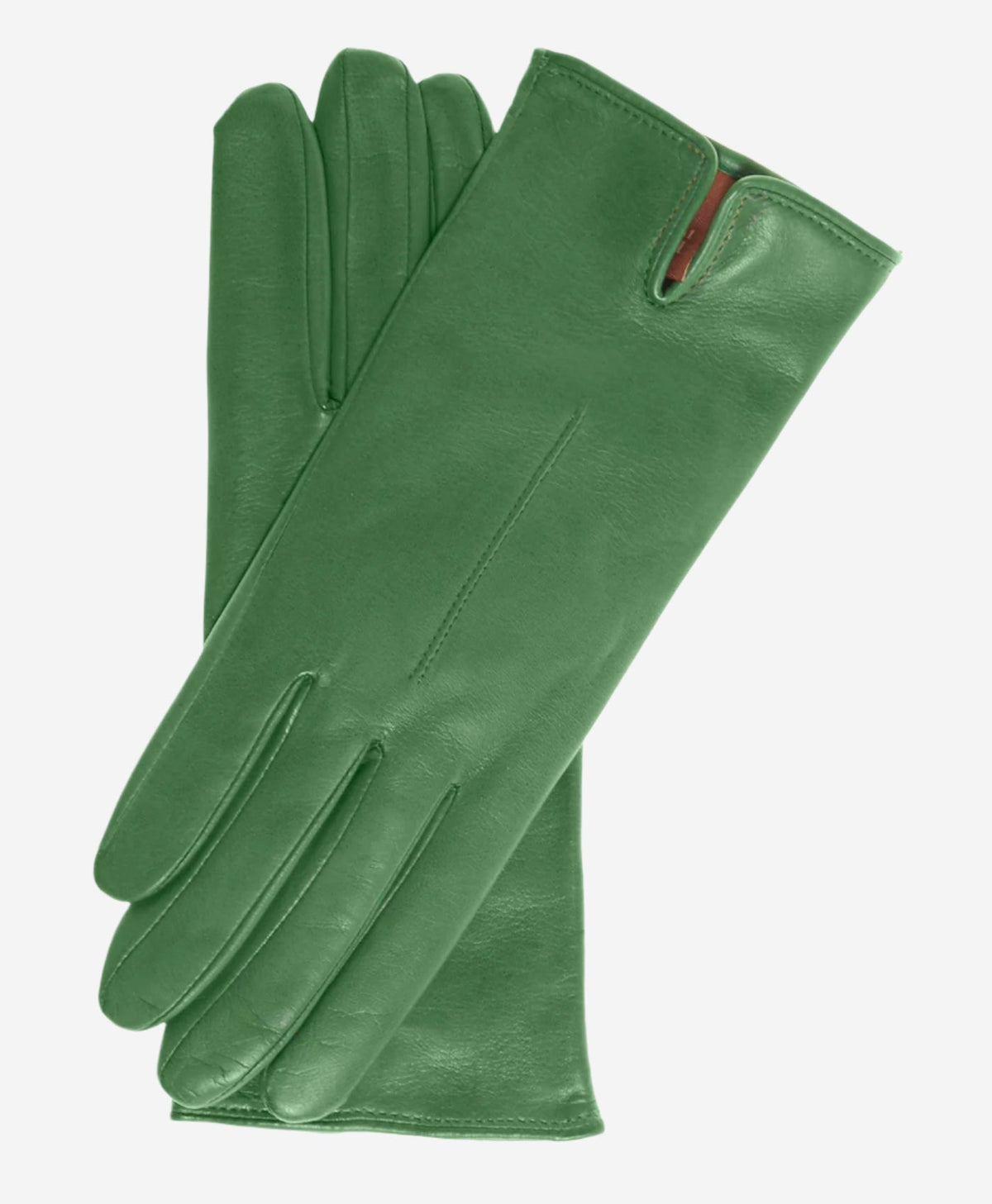 Margherita (green) - Italian lambskin leather gloves with cashmere lining - Glamourous Grace