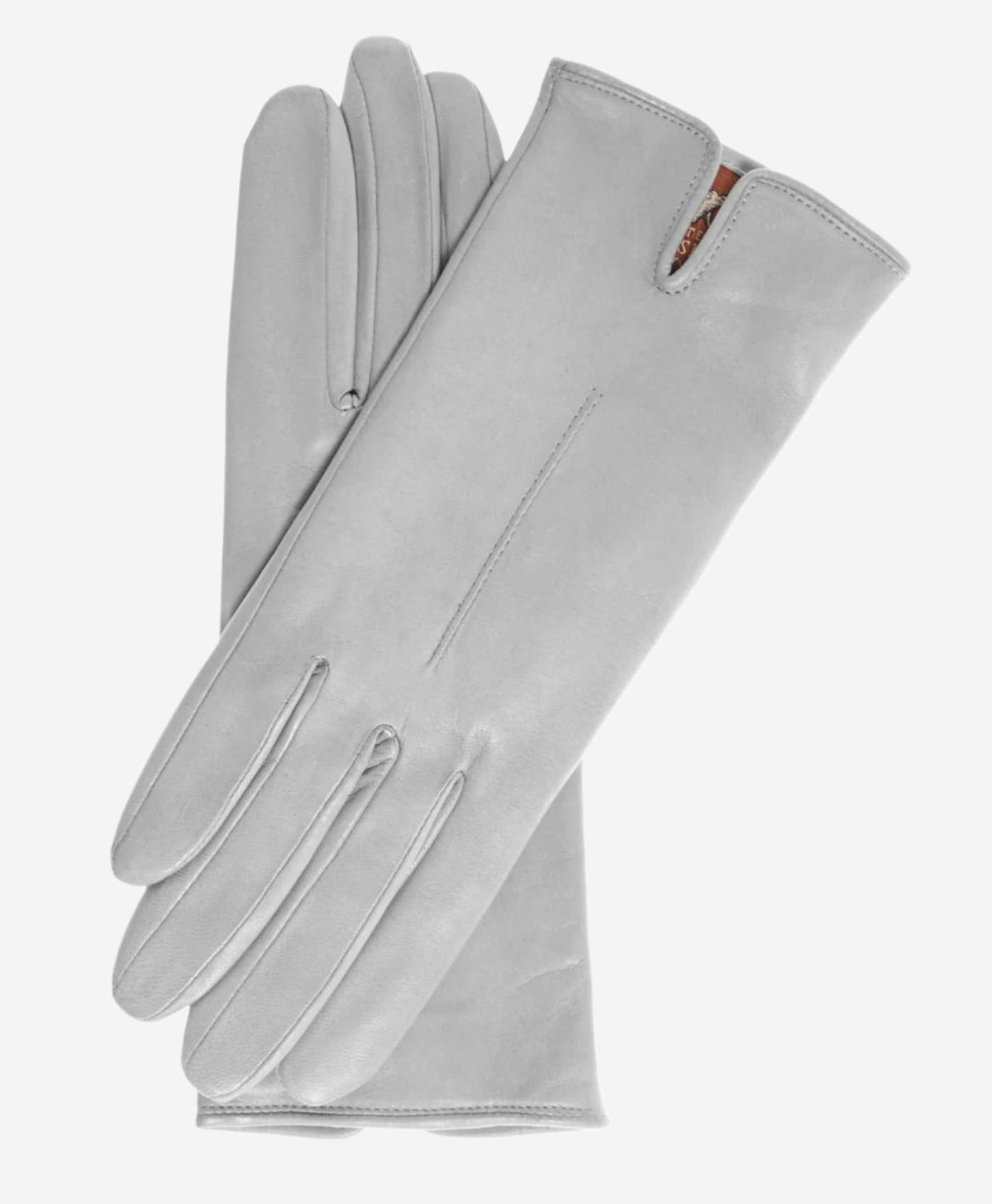 Margherita (grey) - Italian lambskin leather gloves with cashmere lining - Glamourous Grace