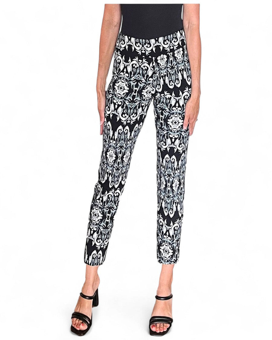 Krazy Larry P507 Pull on Pant - Black Mosaic - Glamourous Grace
