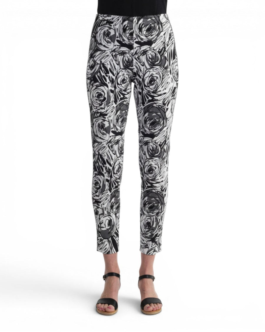 Krazy Larry P907 Feather Weight Pant - Black Rose - Glamourous Grace