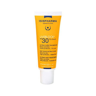 Isispharma Uveblock SPF30 Dry Touch Ultra-Fluid Sunscreen for Oily Skin - Non-Greasy, Moisturizing, SPF 30 Sun Protection - Glamourous Grace
