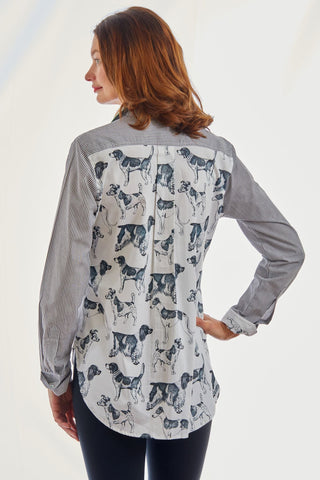 Chesapeake Top Black Stripes with Doggie Back - Glamourous Grace