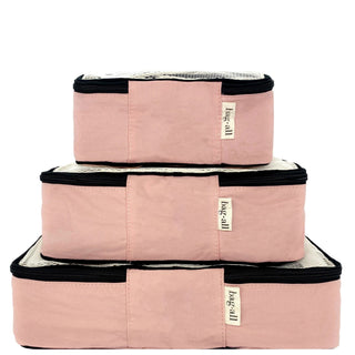 Personalized Packing Cubes, 3-pack – Pink/Blush - Glamourous Grace