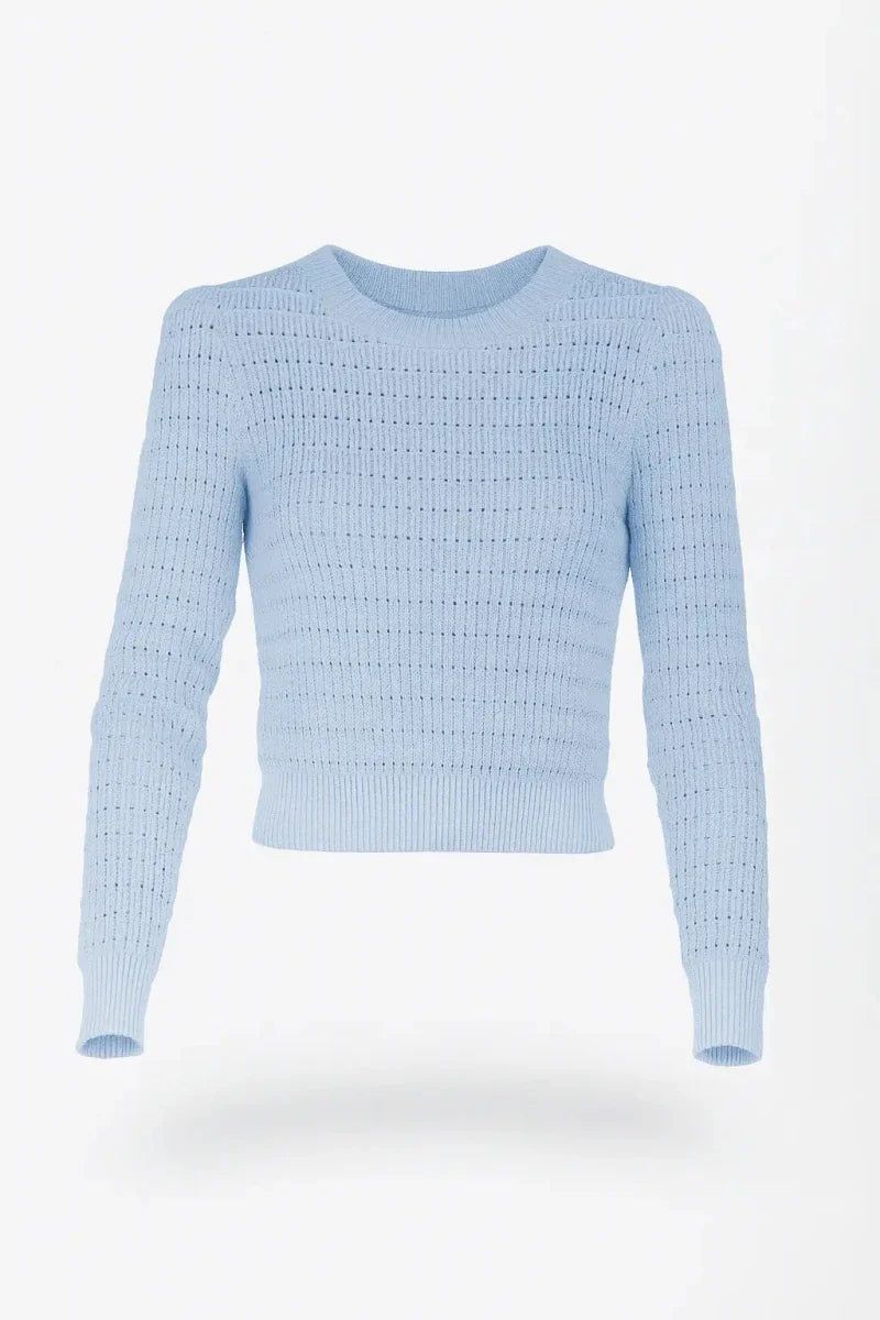 Paige Top (Medium Pastel Blue)