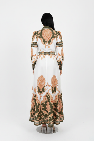 Paisley Maxi Dress - Back
