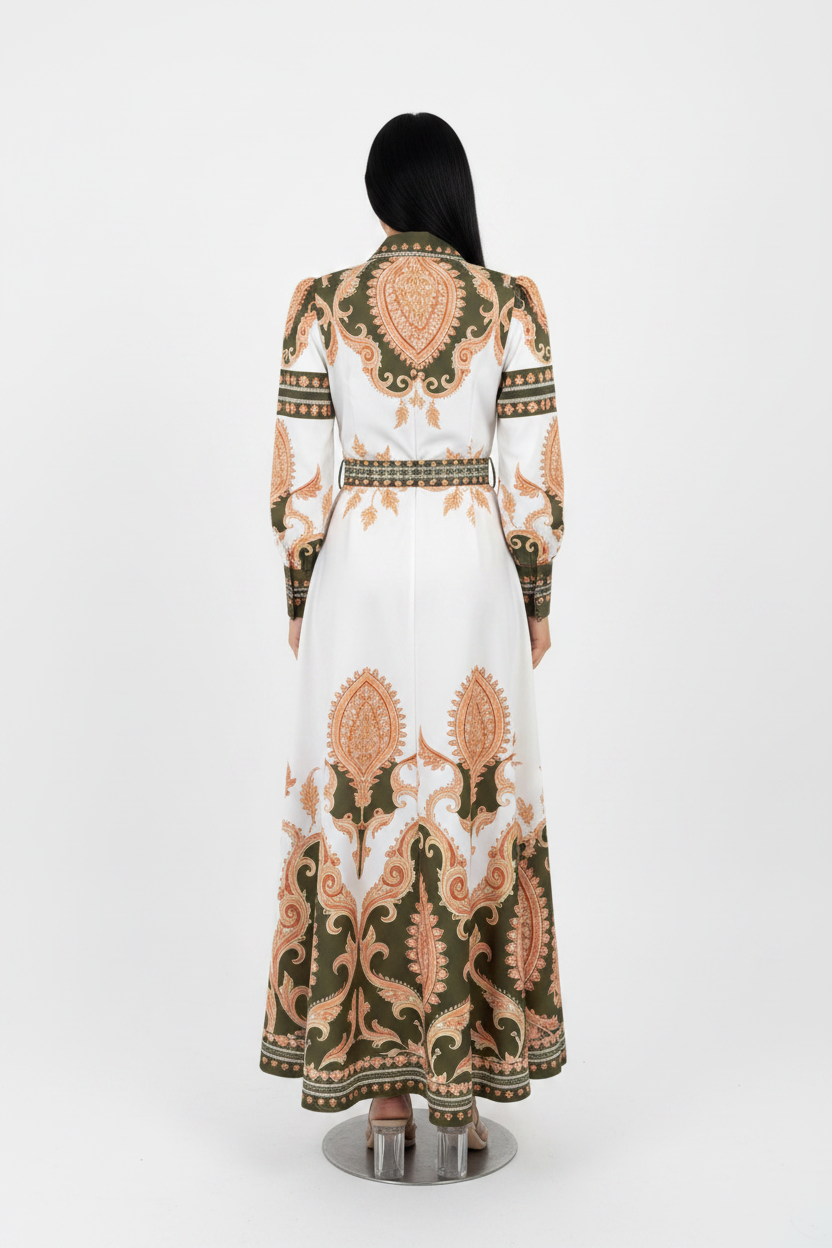 Paisley Maxi Dress - Back