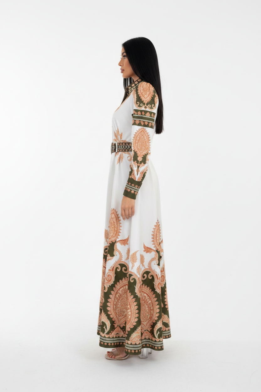 Paisley Maxi Dress - Side