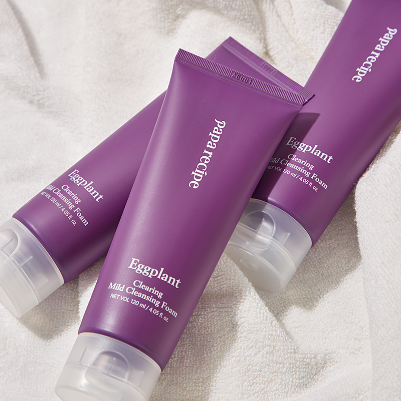 papa recipe Eggplant Clearing Mild Cleansing Foam 120ml - Glamourous Grace