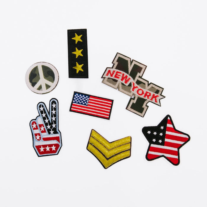Patriotic Iron On Patch Bundle (7 pcs) - Glamourous Grace