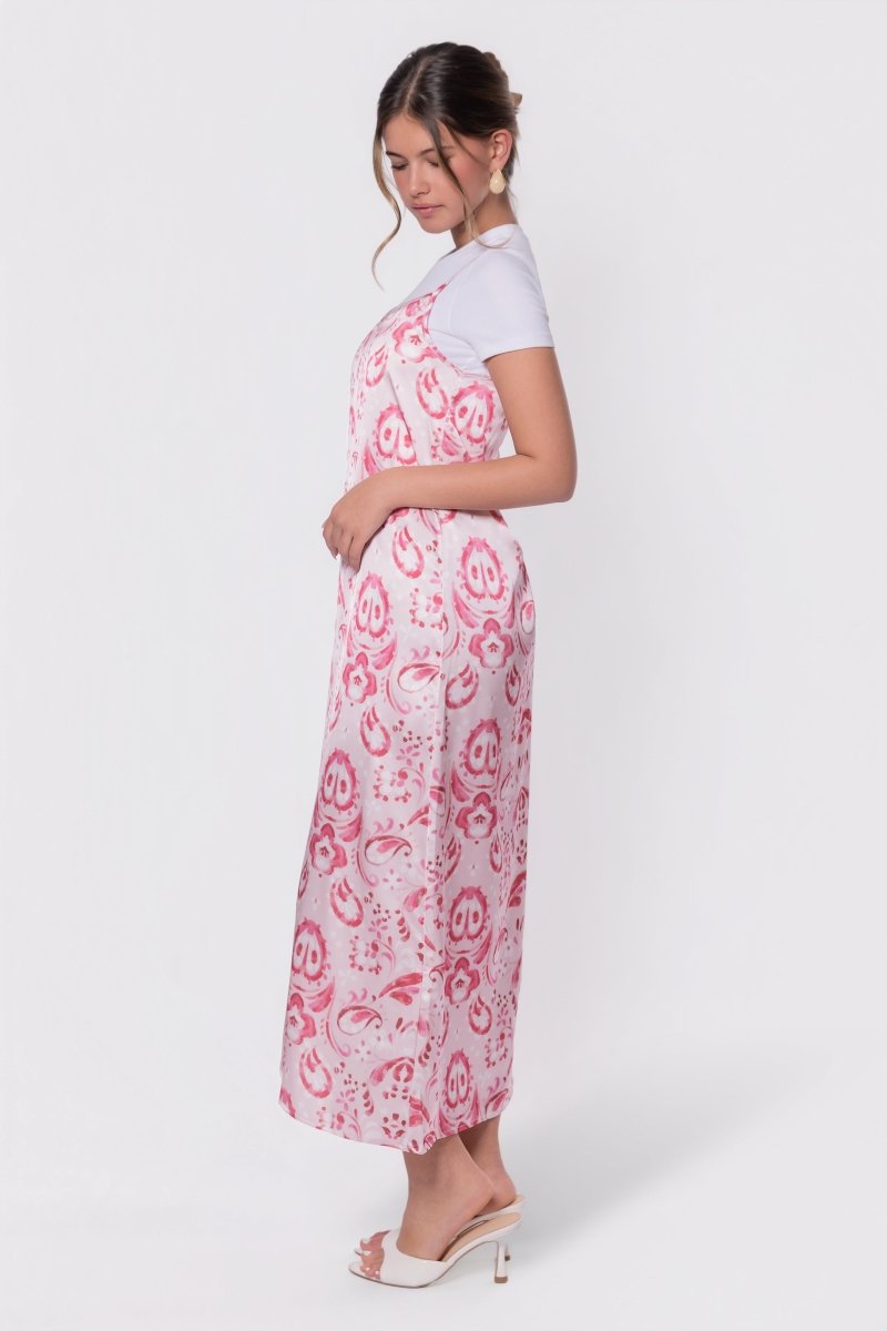 Paula Dress (Pink Pattern) - Glamourous Grace