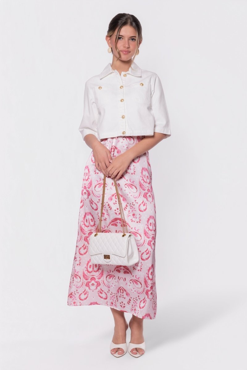 Paula Dress (Pink Pattern) - Glamourous Grace