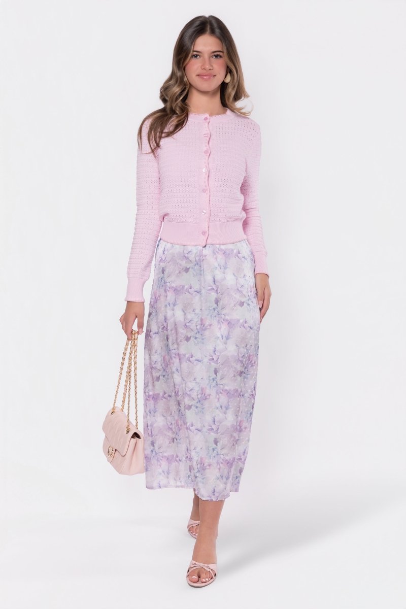 Paula Dress (Pink/Sage) - Glamourous Grace