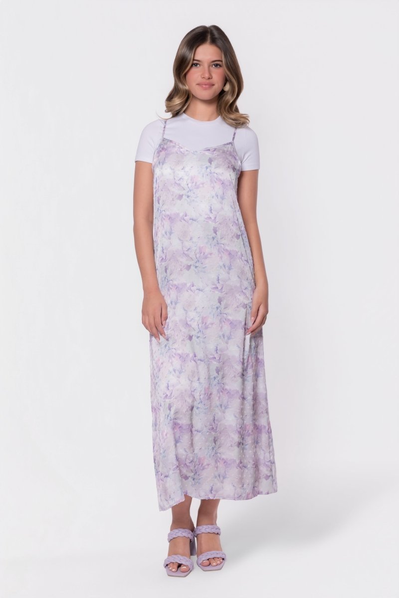 Paula Dress (Pink/Sage) - Glamourous Grace