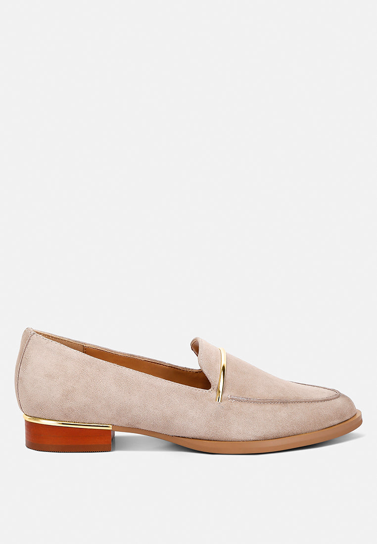 Paulina Suede Slip-On Loafers - Glamourous Grace