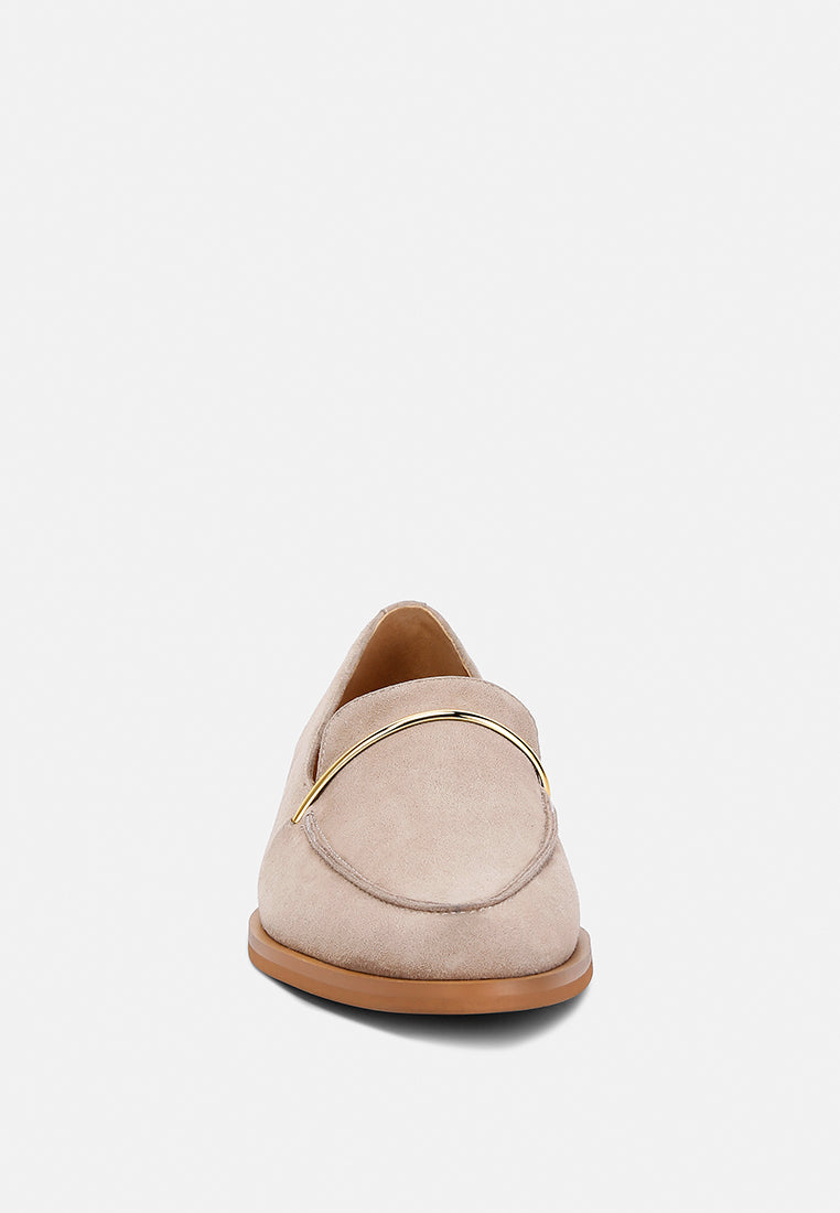 Paulina Suede Slip-On Loafers - Glamourous Grace