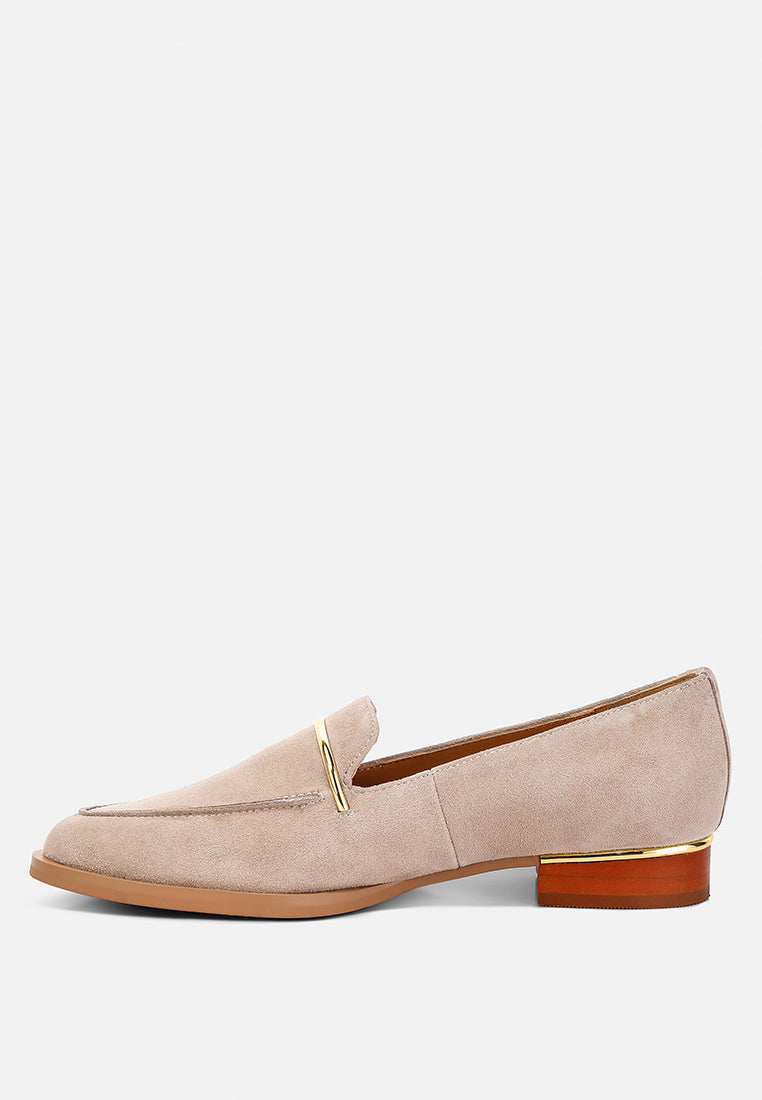 Paulina Suede Slip-On Loafers - Glamourous Grace