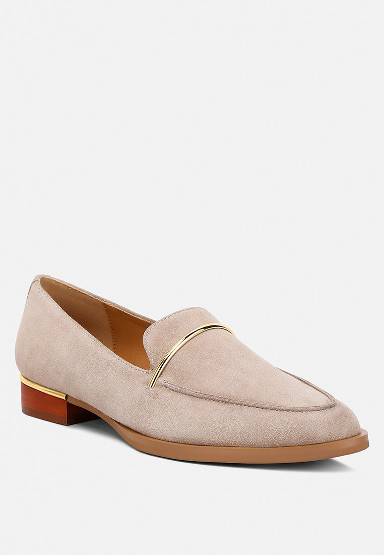 Paulina Suede Slip-On Loafers - Glamourous Grace