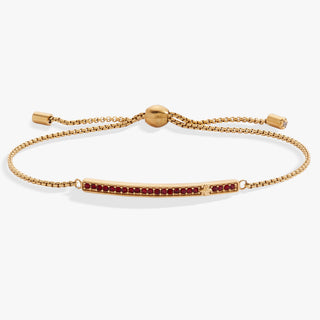 January Everyday Birthstone Pave Bolo Bracelet