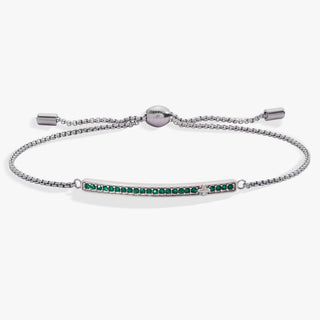 May Everyday Birthstone Pave Bolo Bracelet