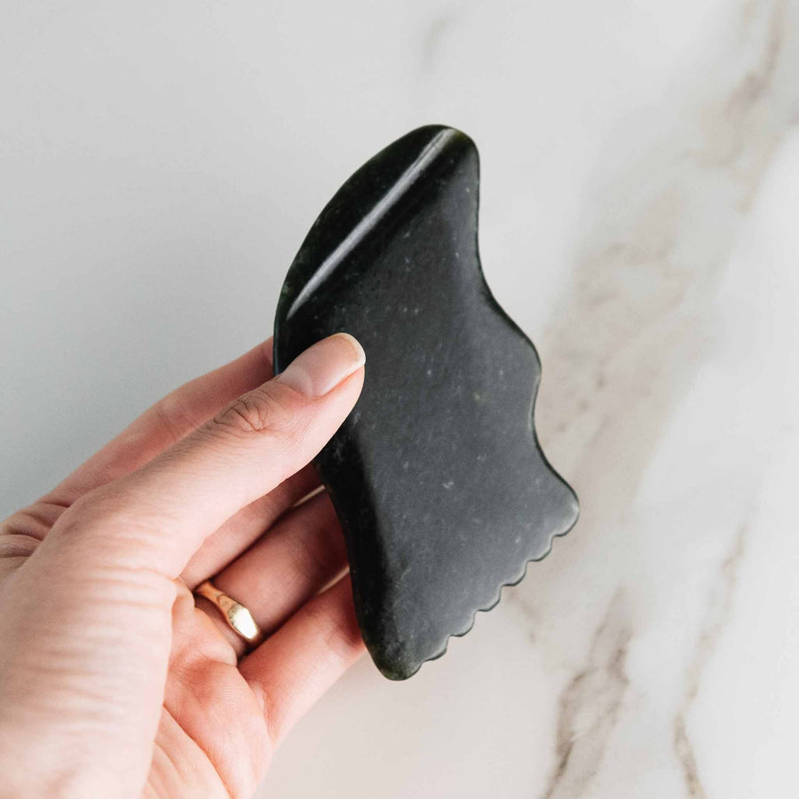 Black Nephrite Gua Sha Lifting Tool- Collective - Glamourous Grace