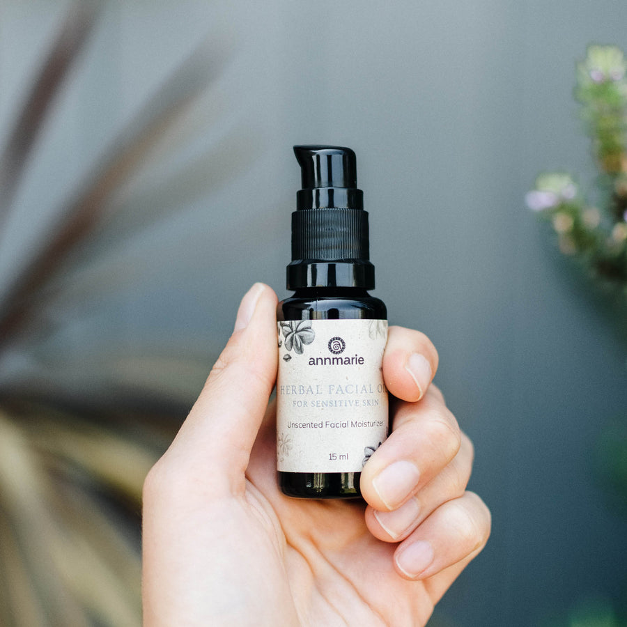 Herbal Facial Oil for Sensitive Skin (15ml)- Collective - Glamourous Grace