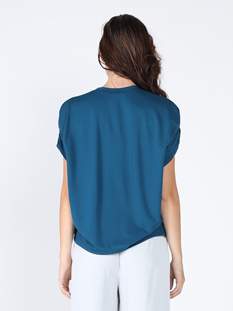 Pearl Work Round Neck Top - Glamourous Grace