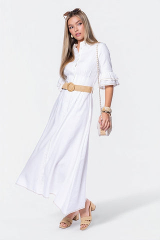 Penelope Dress (White Ground)