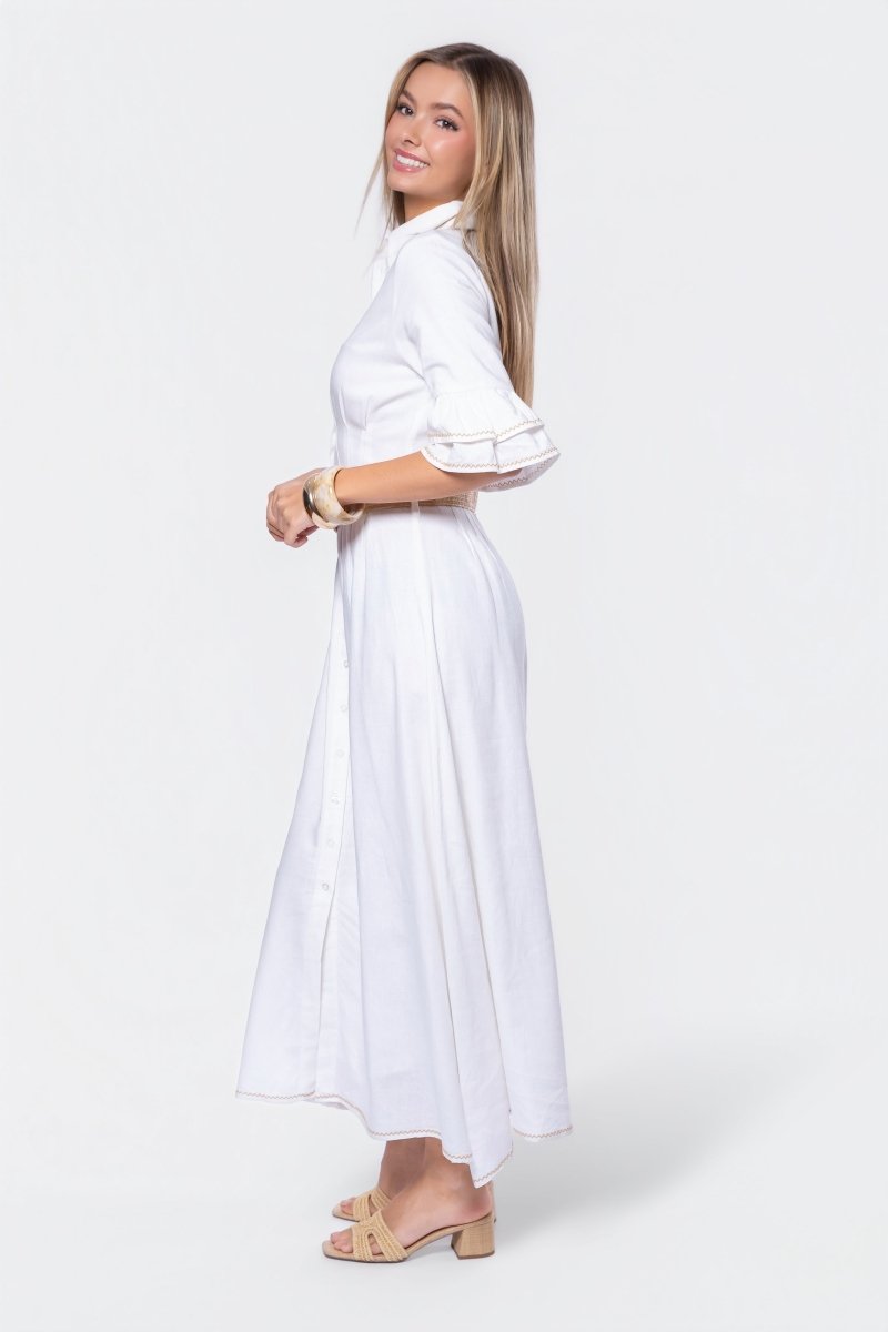 Penelope Dress (White Ground) - Glamourous Grace