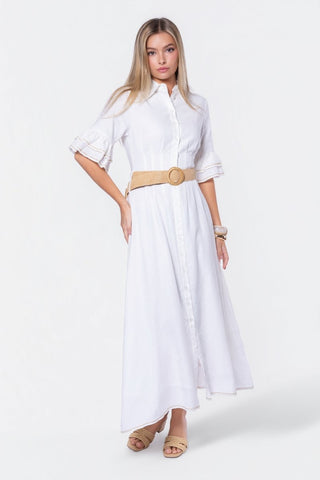 Penelope Dress (White Ground)