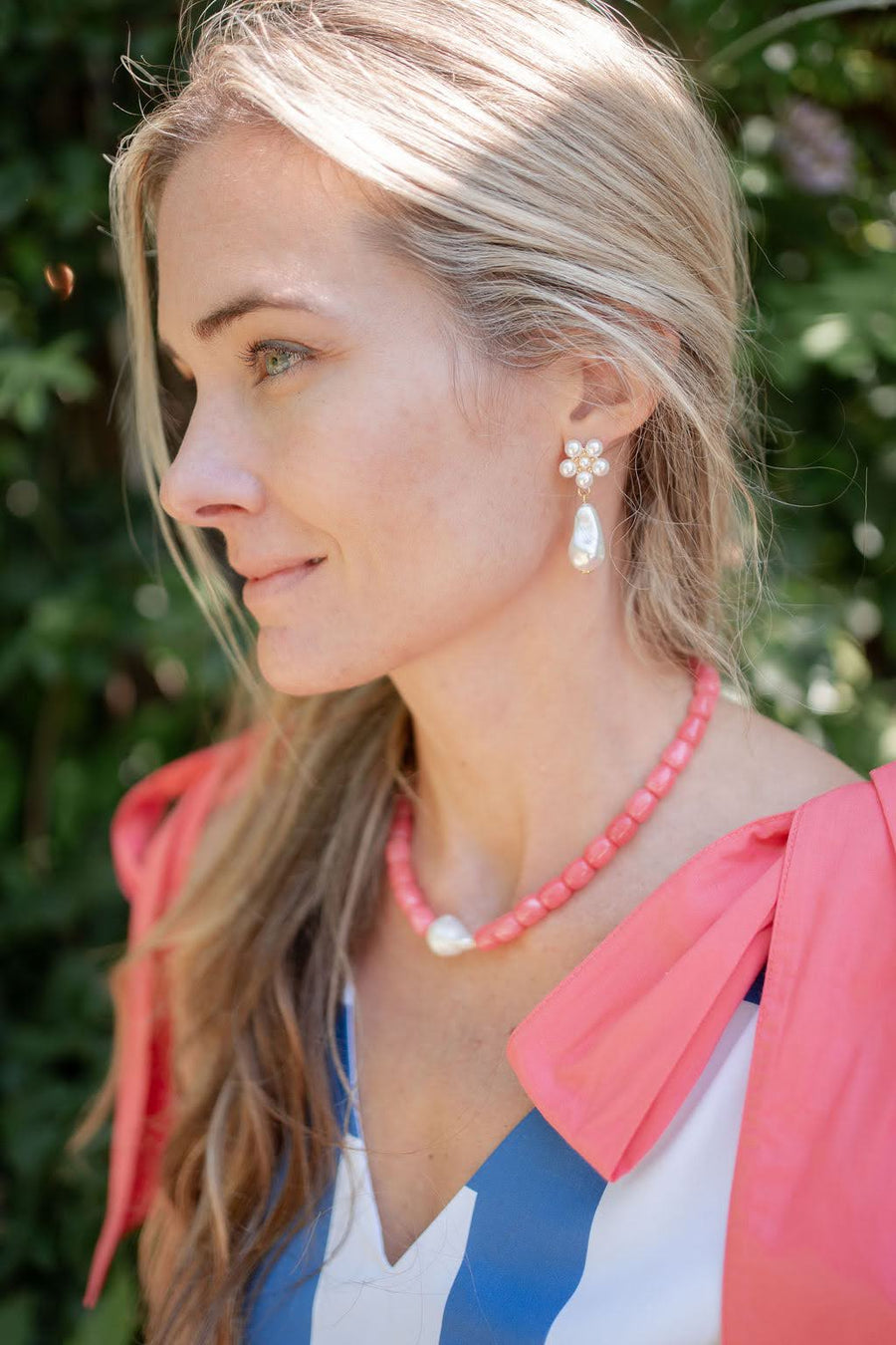 Maeve Pearl Drop Earring - 18k Gold Plated - Glamourous Grace