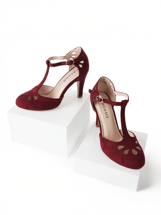 Pepper | Burgundy Suede - Glamourous Grace