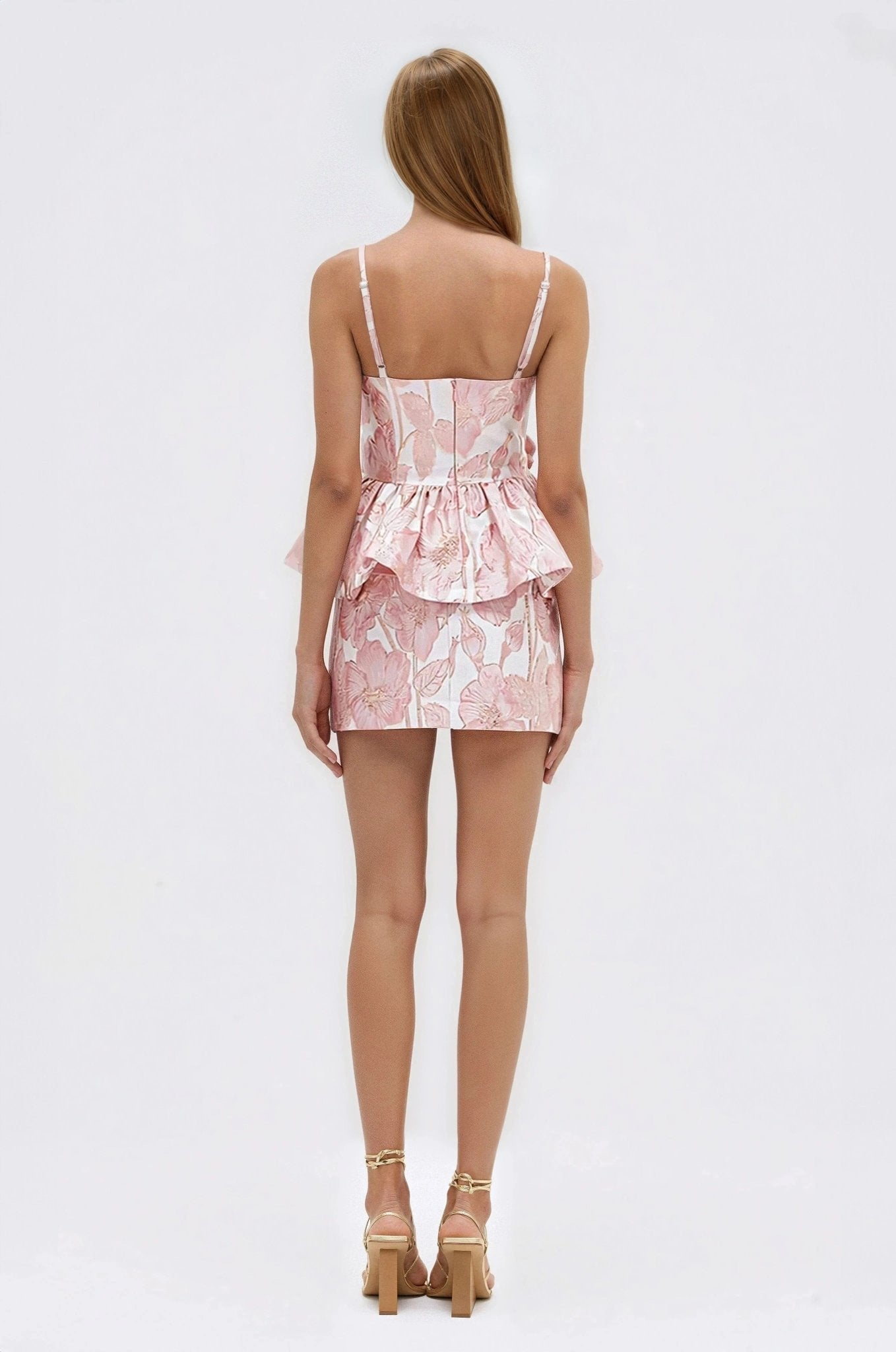 Petal Jacquard Skirt – Pink (Final Sale) - Glamourous Grace
