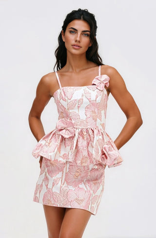 Petal Jacquard Top – Pink - Glamourous Grace