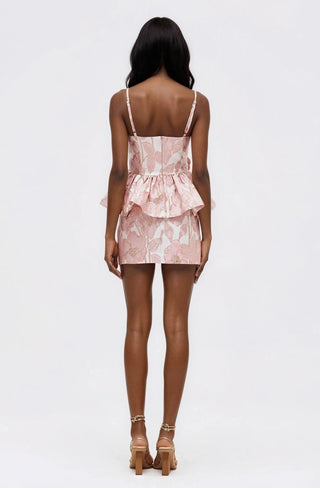 Petal Jacquard Top – Pink (Final Sale) - Glamourous Grace