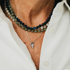 Petite Double Cross Necklace - WATERPROOF