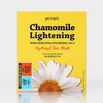 PETITFEE Chamomile Lightening Hydrogel Face Mask 32g X 5ea - Glamourous Grace