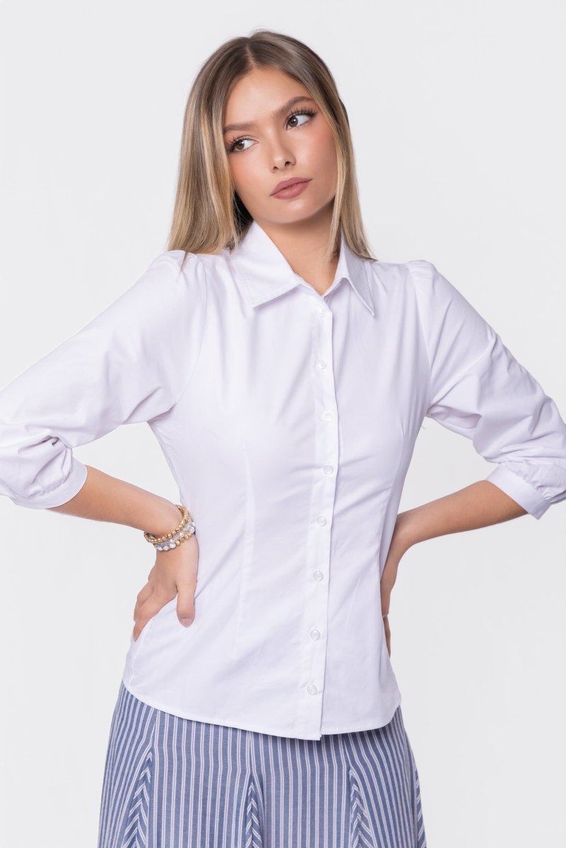 Pia Top (White) - Glamourous Grace