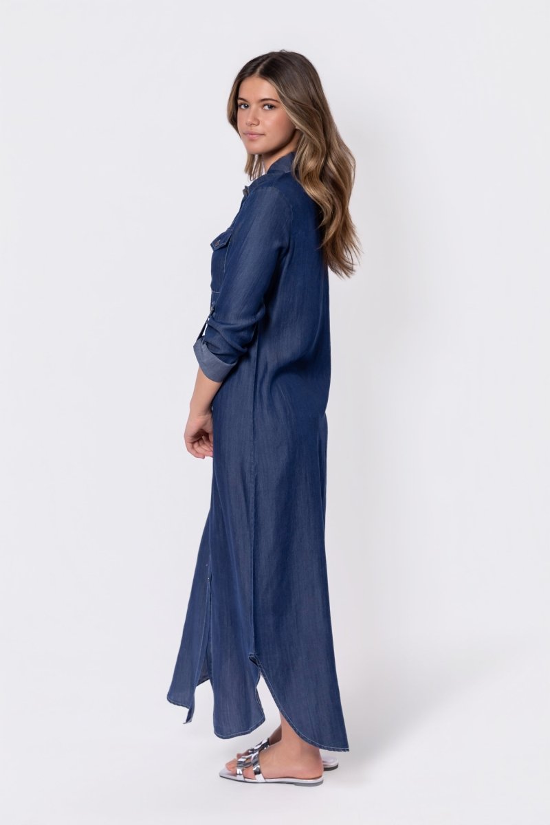 Piper Dress (Blue) - Glamourous Grace