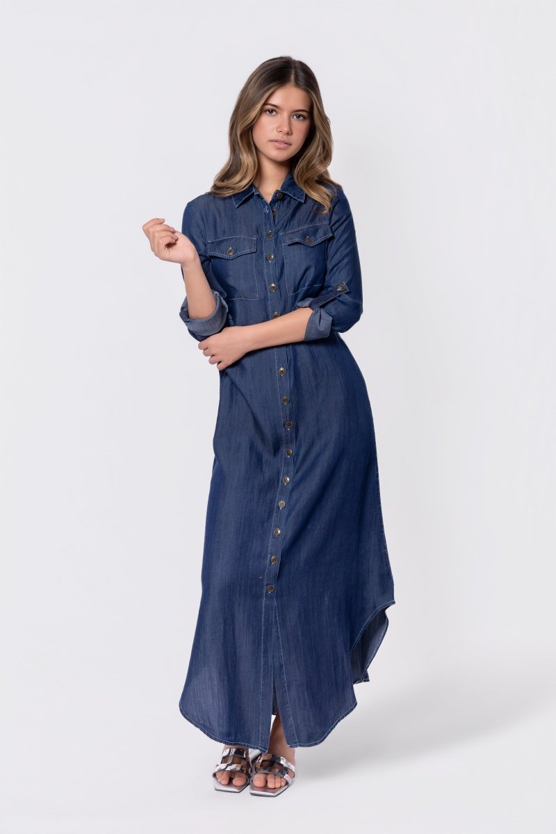 Piper Dress (Blue) - Glamourous Grace